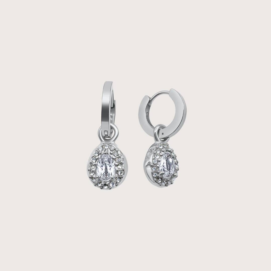 Bella Drop Earrings in Silver
